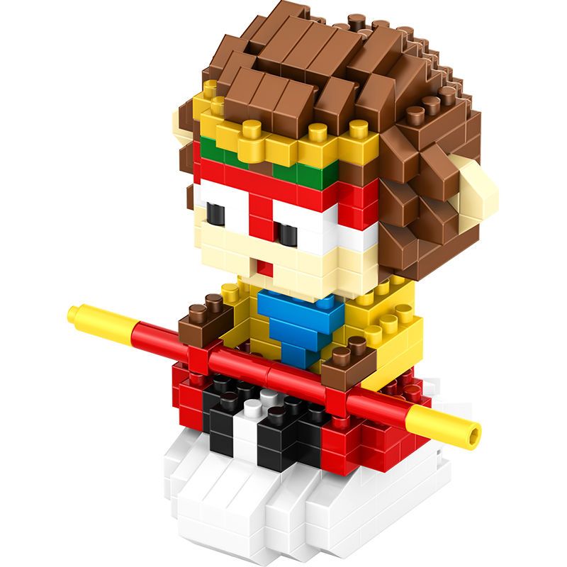 微型小颗粒钻石拼装积木兼容乐高儿童立体益智拼装玩具西游记唐僧