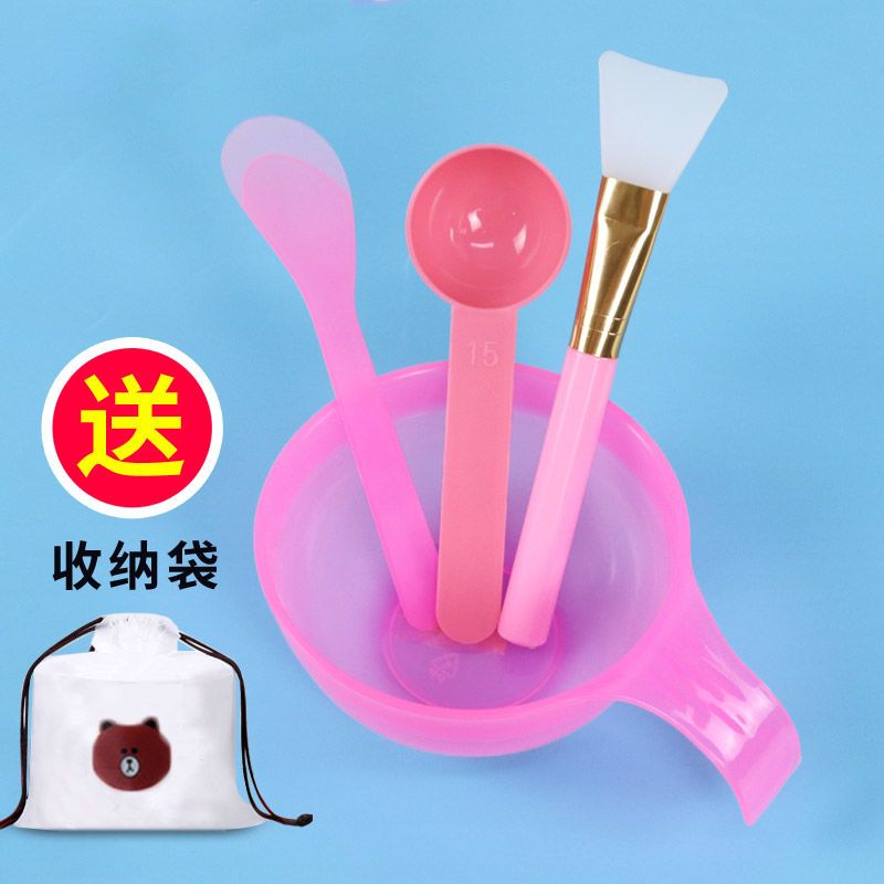 Mask bowl set four sets of facial spa mask mask, household spoon beauty salon supplies tools