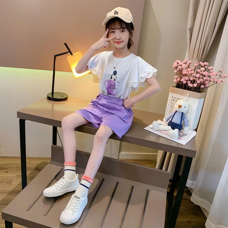 Girls' suit 2020 new style fashionable children's clothing children's net red summer clothes