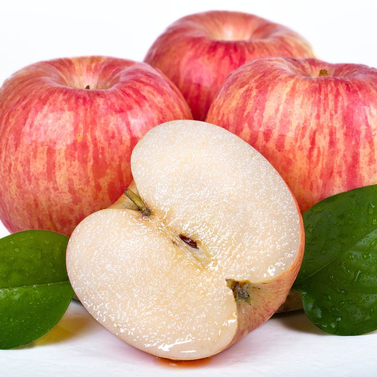 山东烟台栖霞红富士苹果当季新鲜水果一级条纹大果脆甜多汁不打蜡