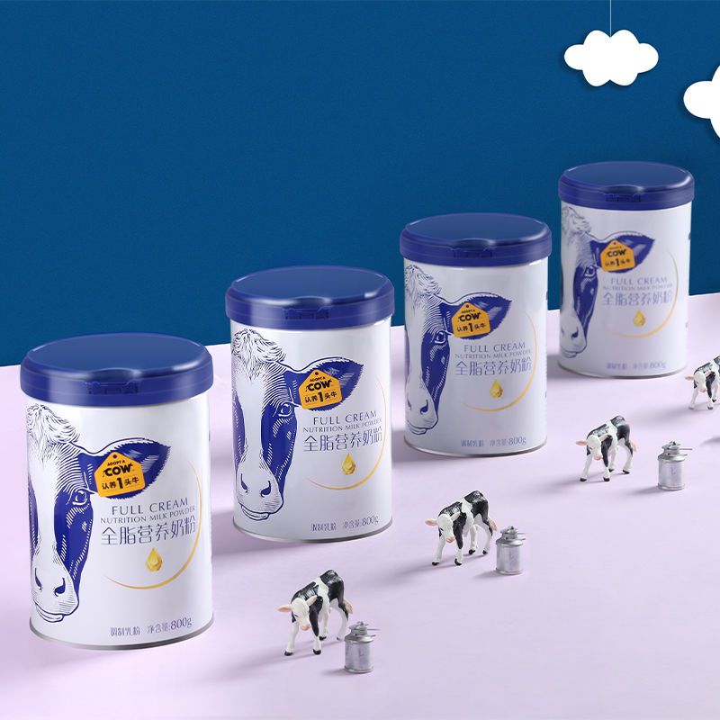 认养一头牛全脂奶粉800g/罐学生高钙冲饮800g*1罐