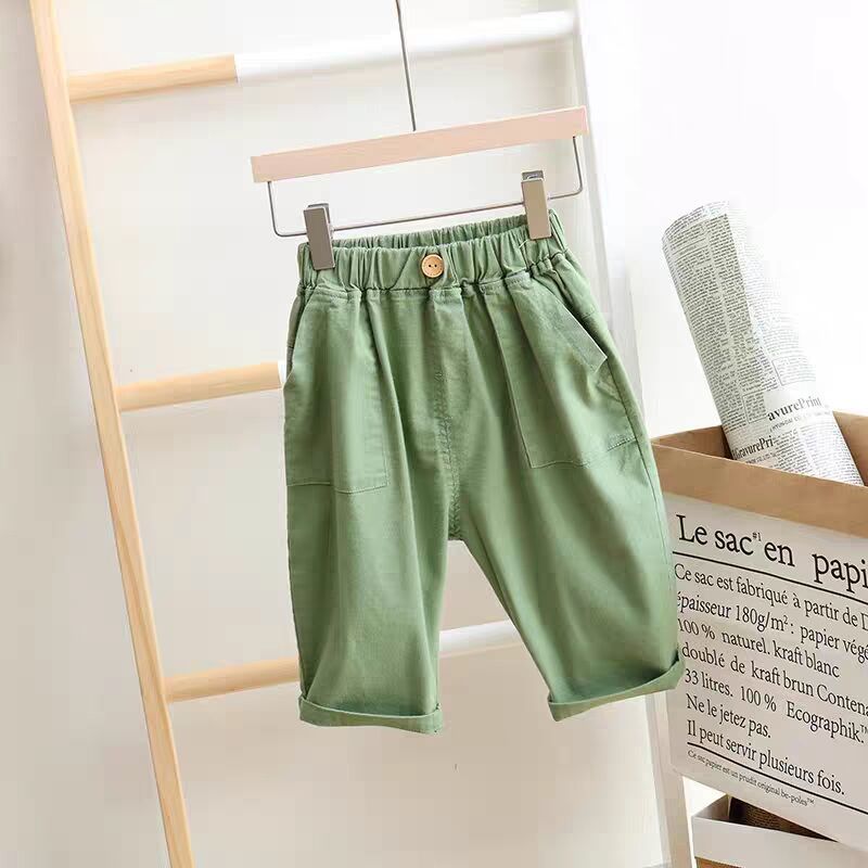 Boys' Capris summer thin children's cotton casual overalls 3-year-old baby shorts casual pants summer trend