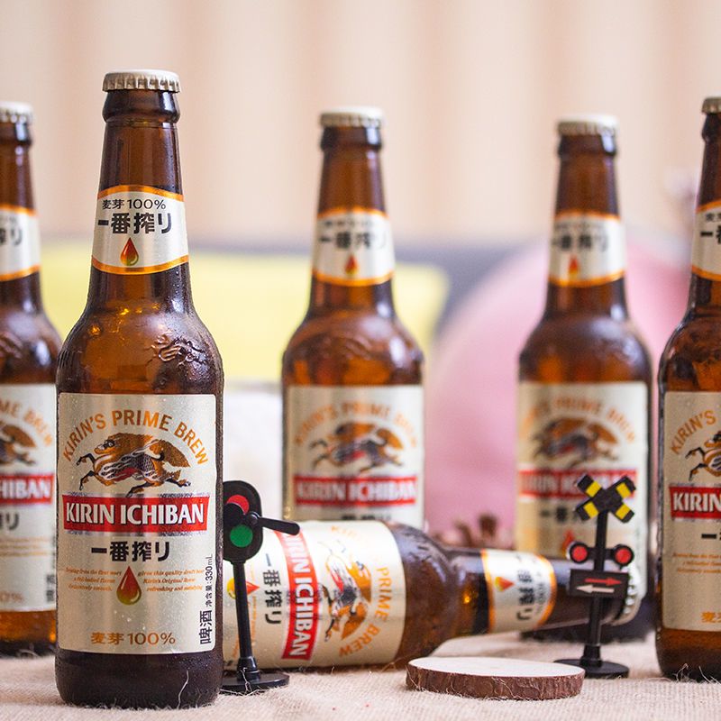 kirin麒麟一番榨600ml12瓶精酿全麦麦芽黄啤酒新品整箱