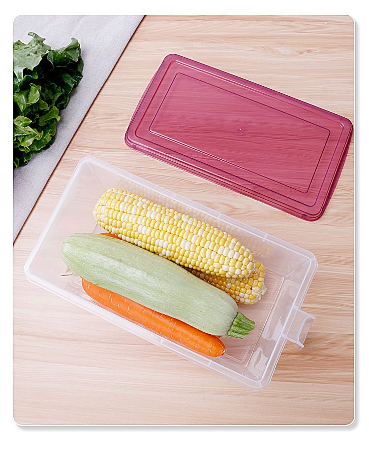 冰箱收纳盒大号家用透明保鲜盒杂粮食品冷冻盒厨房塑料储物密封盒