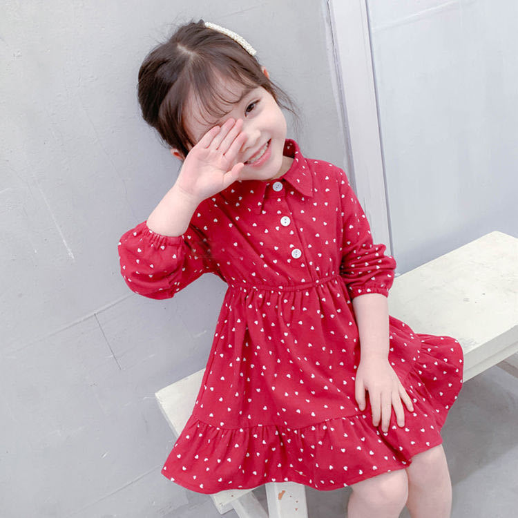 小女孩連衣裙洋氣新款裙子春秋裝小學生童裝小中大童長袖公主裙女