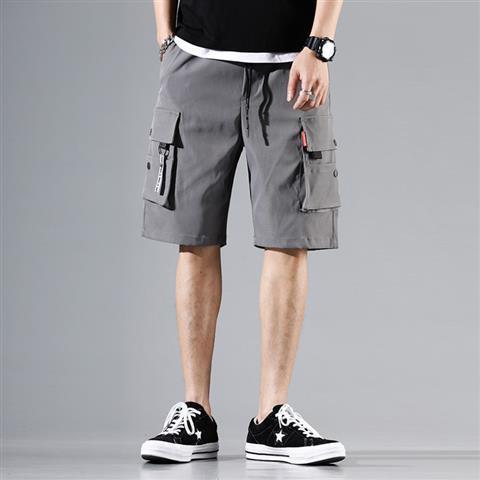 Tooling shorts men's fashion brand quick drying loose sports ice hip hop Multi Pocket casual beach pants