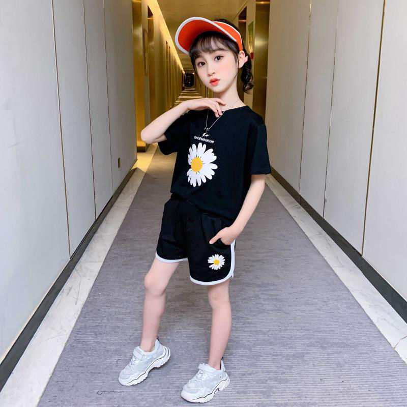 New summer shorts children's wear boys' and girls' summer wear Daisy children's suit big children's short sleeve pants