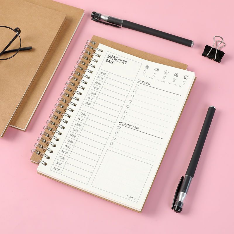 每日计划本2020年随身便携大学生日程规划考研专用自律记事表本子