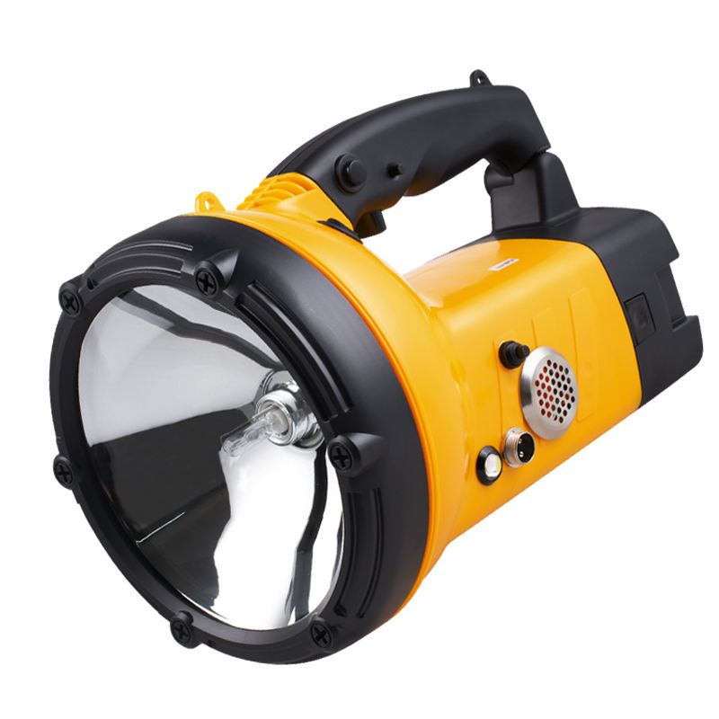 俱竞阳722强光12v可外接手持探照灯超亮远程夜钓手电筒hid氙气灯