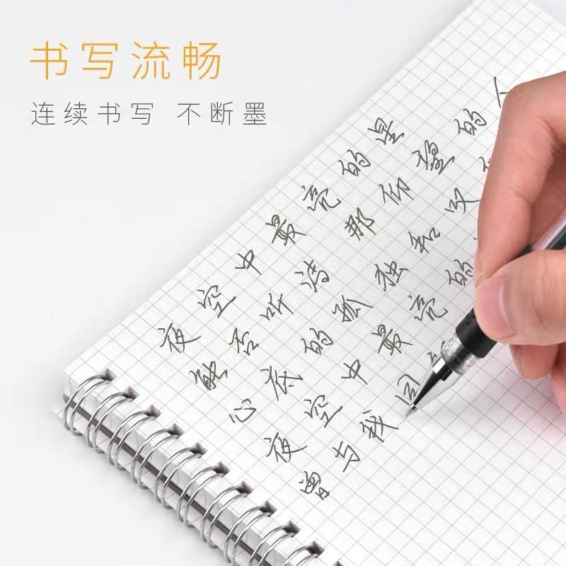 54242-20支商务办公签字笔中性笔学生考试水笔碳素笔0.5mm圆珠笔针管笔-详情图