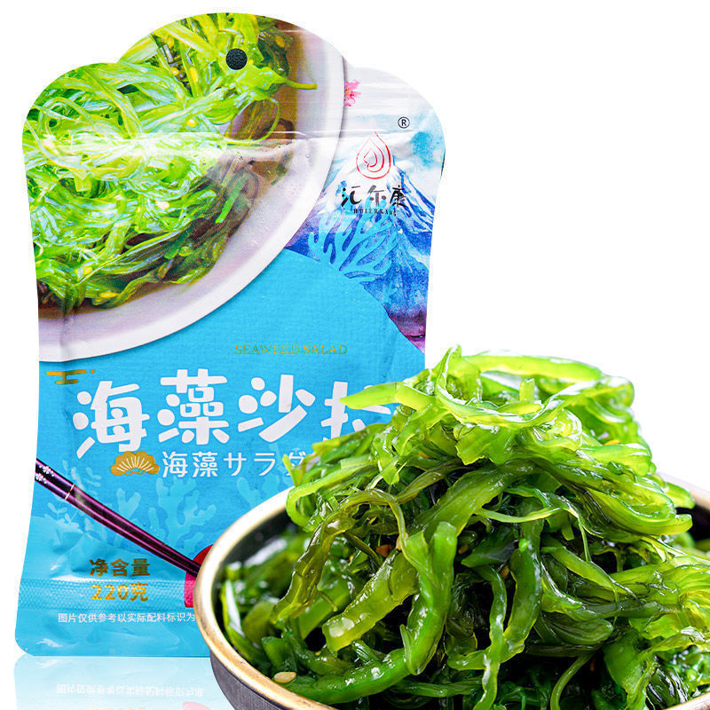 日式海藻沙拉即食海草裙带菜海带丝即食海白菜中华日料下饭凉拌菜