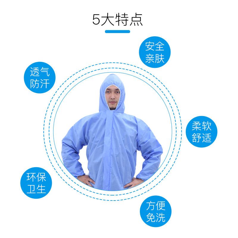 One off protective clothing with one-off cap for farms