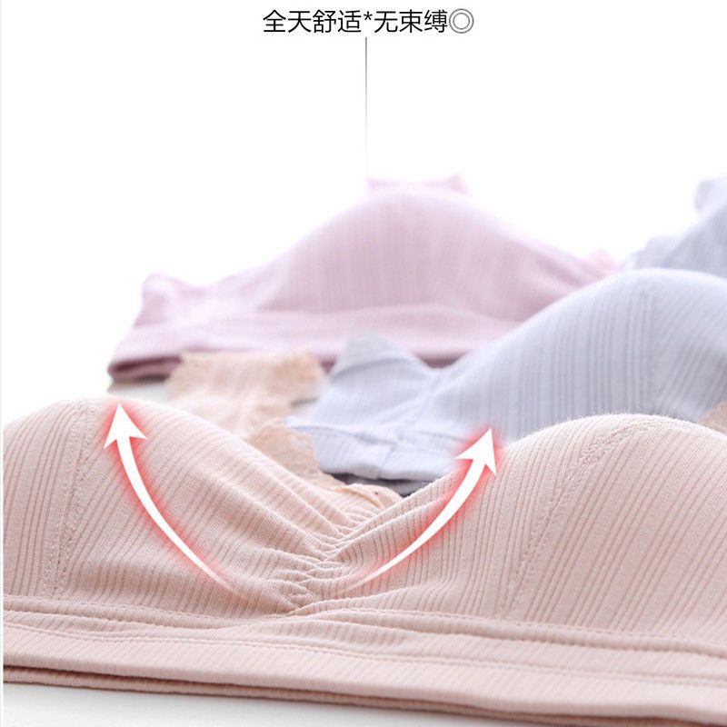 Middle-aged and elderly underwear without rims pure cotton sports vest style plus fat plus size bra square dance mother bra