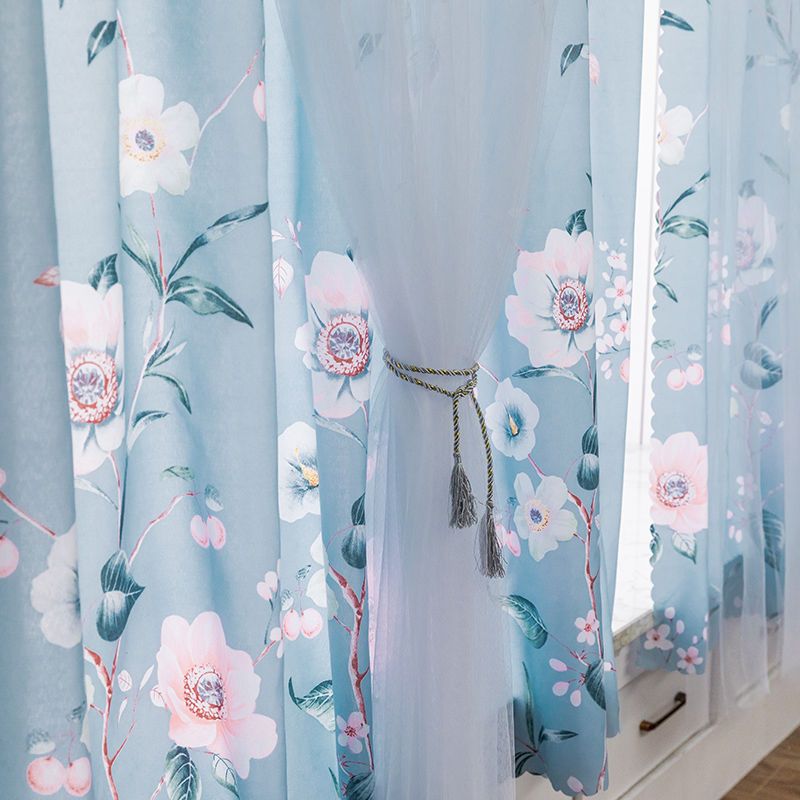 Simple Velcro curtain, hole free installation, bedroom sunshade, rental room, balcony, window shading cloth, new gauze curtain