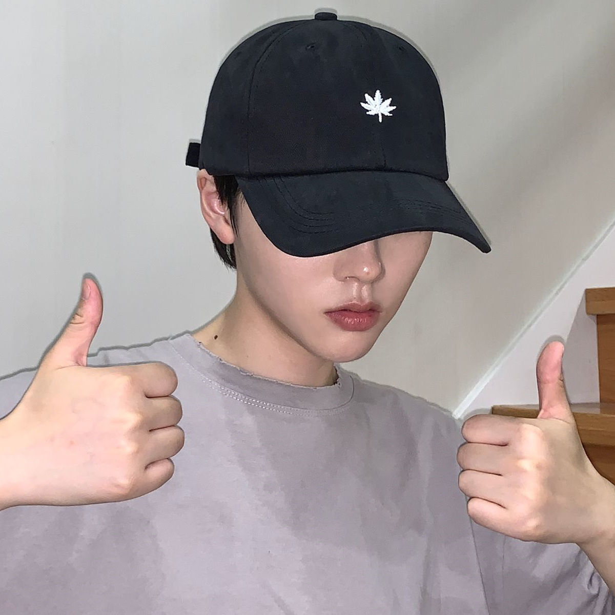 Baseball cap men's Korean version ins fashion brand sunshade breathable cap men's hat fashion new fashion Khaki summer