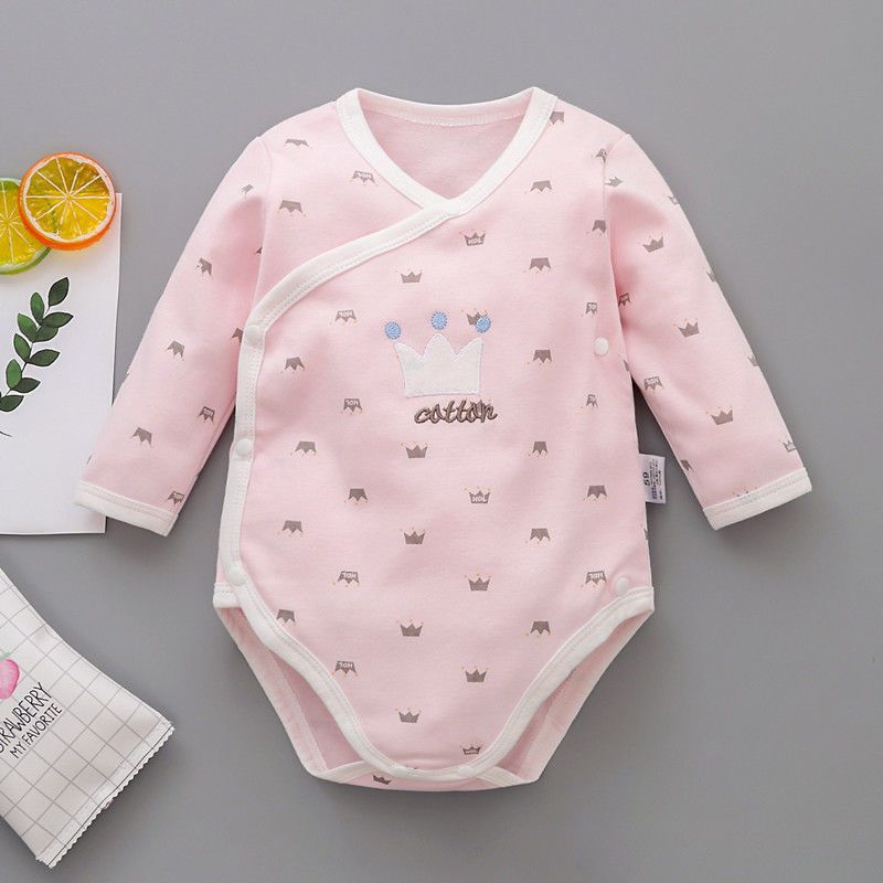 Baby long sleeve triangle Romper newborn baby cotton bodysuit 0-1 year old baby creeper pajamas