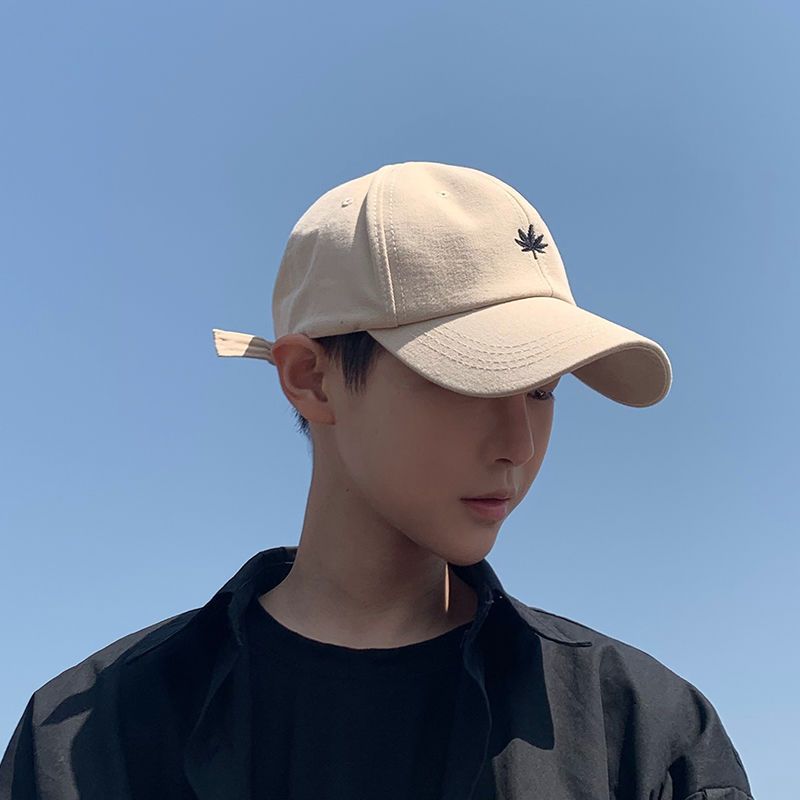 Baseball cap men's Korean version ins fashion brand sunshade breathable cap men's hat fashion new fashion Khaki summer
