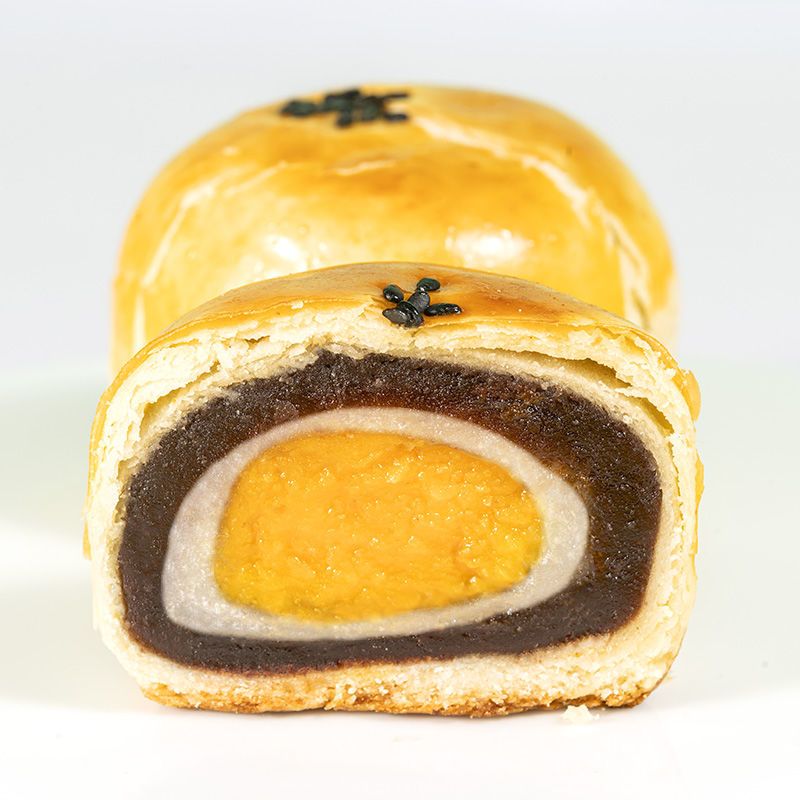 华美蛋黄酥q弹雪媚娘4枚网红食品零食小吃批发中秋礼盒团购