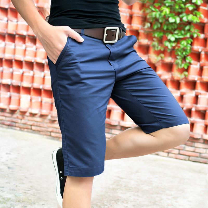 Summer Korean shorts men's casual pants loose Capris men's summer Capris straight breeches men's fashion thin