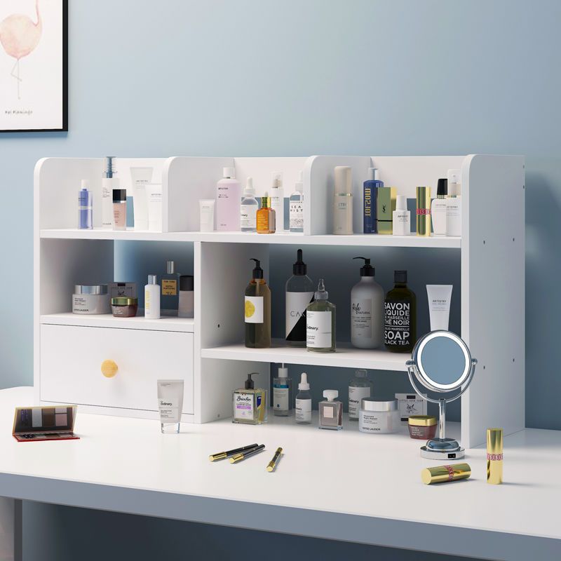 Dormitory artifact desktop cosmetic storage box multi function desk storage rack storage rack ins simple small bookshelf