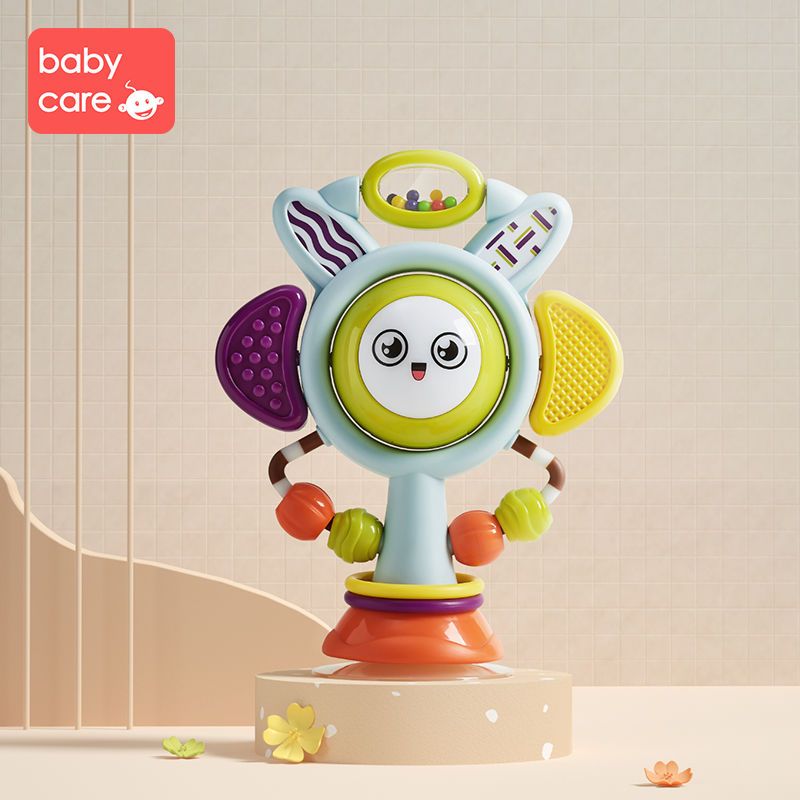 105863-BABYCARE宝宝吃饭餐椅吸盘玩具婴儿安抚摇铃儿童手摇铃过节礼物-详情图