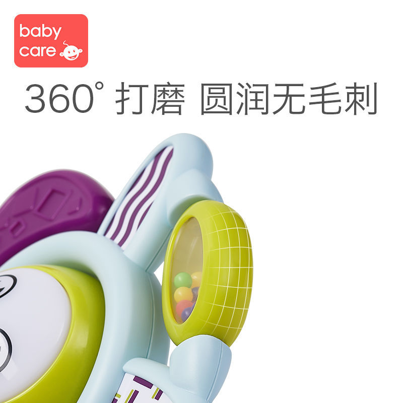 105863-BABYCARE宝宝吃饭餐椅吸盘玩具婴儿安抚摇铃儿童手摇铃过节礼物-详情图