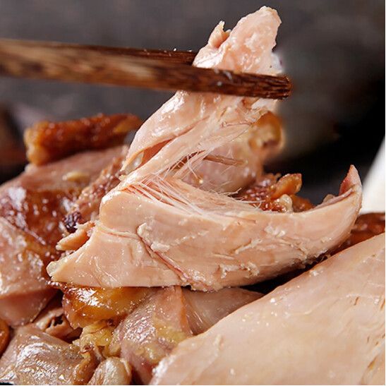 德州扒鸡正宗五香脱骨烧鸡熟食麻油鸡真空卤鸡肉零食500g开袋即食