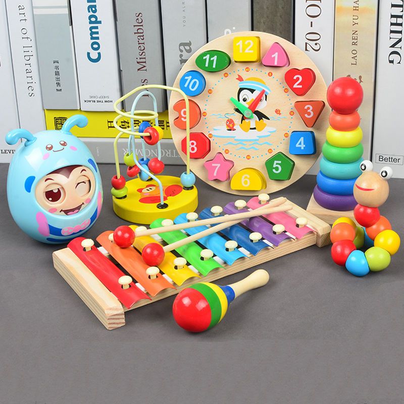 Baby puzzle early education baby toys boys and girls 0-1.5 years old 6 7 7 8 9 10 10 months 6-12