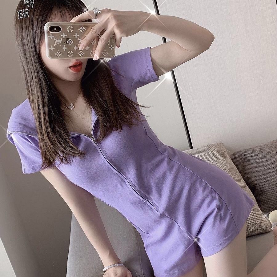 Summer and autumn 2020 new fashion small Jumpsuit show thin wide leg Jumpsuit skirt casual shorts