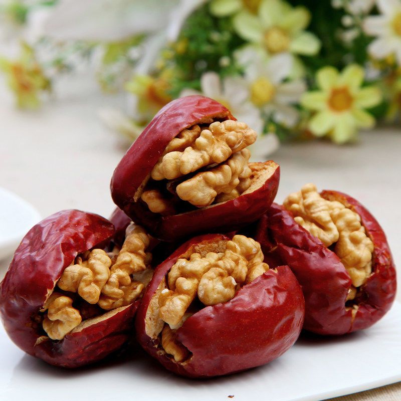 新疆和田红枣夹核桃1000g/500g/250g 夹心枣 香酥可口 新疆特产