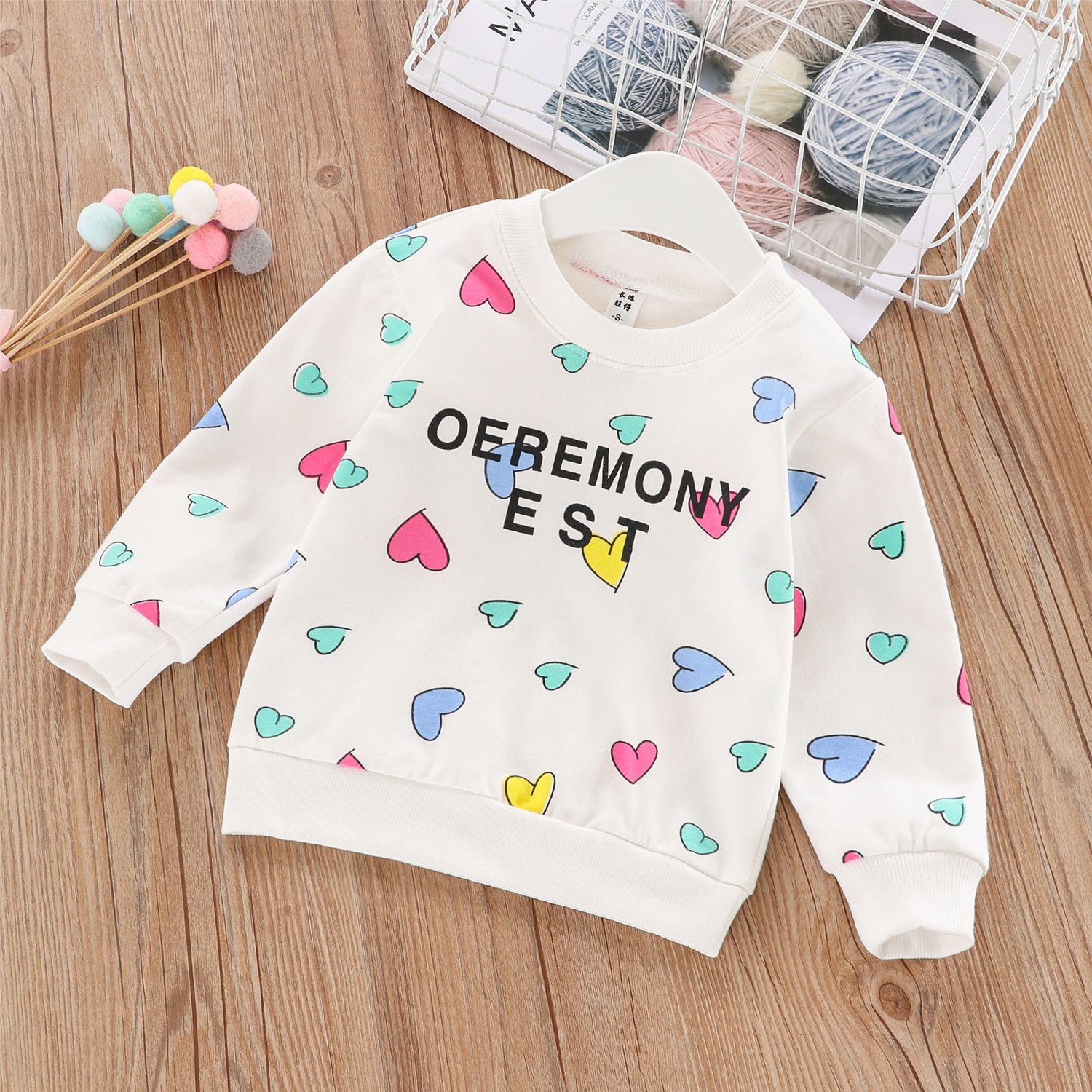 Children's sweater spring and autumn cotton long sleeve T-shirt for boys and girls