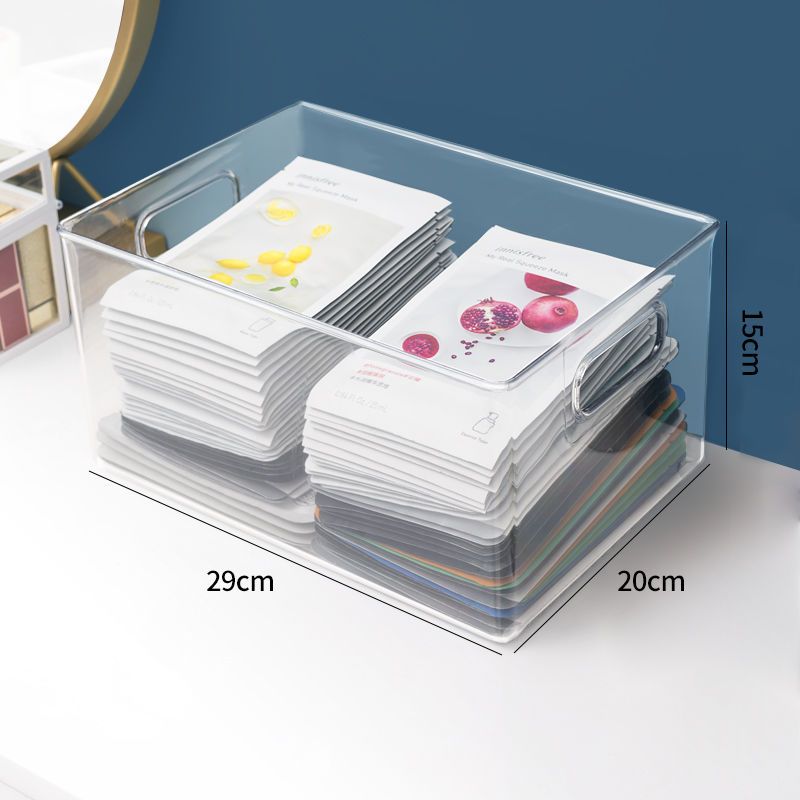 面膜盒化妆品收纳盒家用大容量储物收纳箱放面膜的盒子桌面置物架