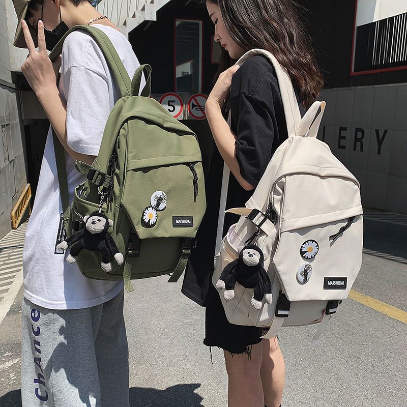 Mei nationality Korean middle school student schoolbag junior high school couple backpack ins wind 2020 new large capacity Backpack