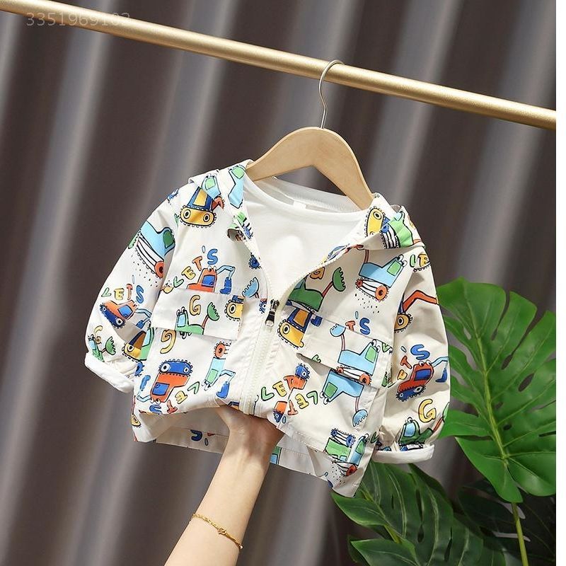 Baby Spring and Autumn Coat Men's 2020 New Top Girls Western-style Windbreaker 0 Infants and Children's Clothes 1-4 Years Old