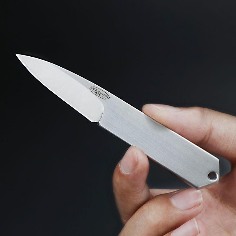 d2钢刀高硬度户外防身迷你小直刀锋利随身水果刀创意礼品刀带皮套