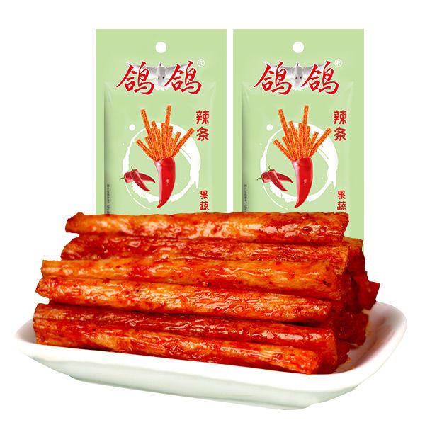 鸽鸽辣条189g*2包80后怀旧老式大辣片豆皮辣片儿时零食小吃