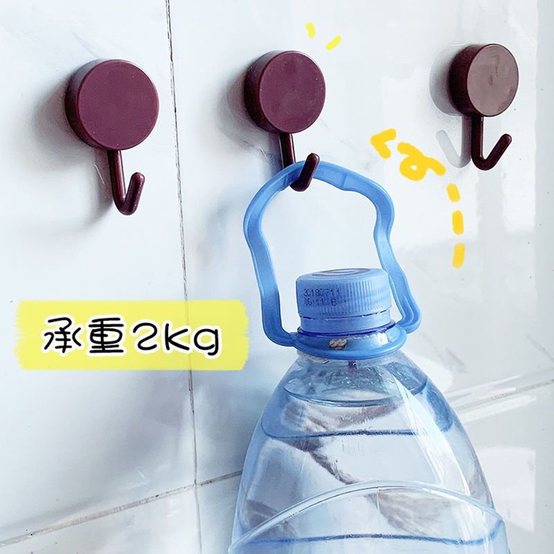 Strong hook stickers creative cute adhesive door adhesive hook hanger wall self adhesive toilet kitchen stickers household
