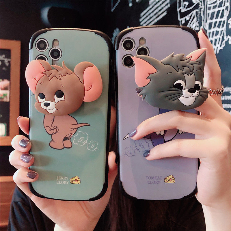 Apple 11 mobile phone case all inclusive camera iPhone 7plus8p lovers' model XR with bracket x cartoon XS cute