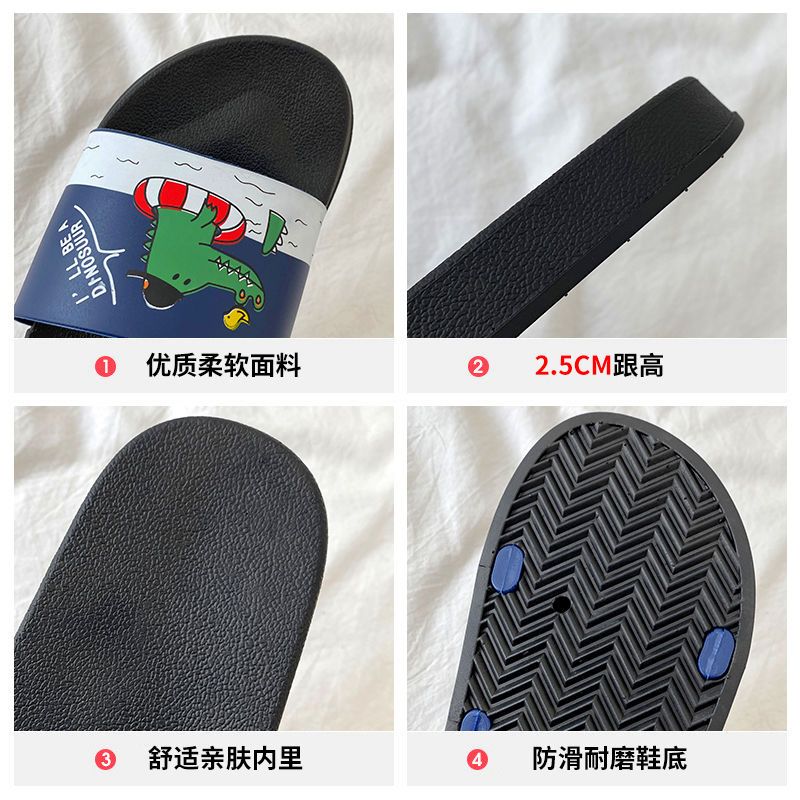 Jet dragon slippers men's summer harbor style outdoor one line drag cool drag tide brand beach shoes lovers shoes trend