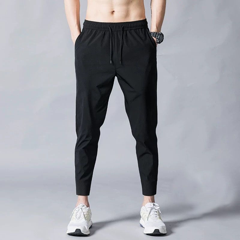 Men's leggings autumn pants Korean style trendy pants slim leggings winter velvet thickening loose sports trousers