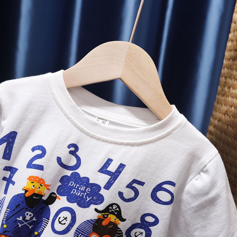 儿童长袖T恤新款春秋装洋气宝宝假两件上衣男女童印花打底衫