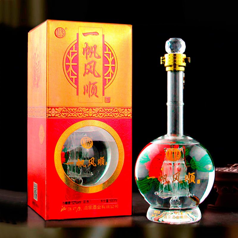 2瓶特价-杜康村白酒一帆风顺52度500ml*2纯粮食酒水整箱送礼品袋