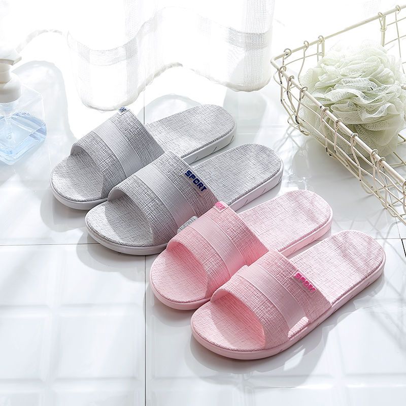 Slippers men's summer indoor non-slip soft and comfortable word simple Korean version of sandals and slippers bathroom bath bath boys and girls sandals