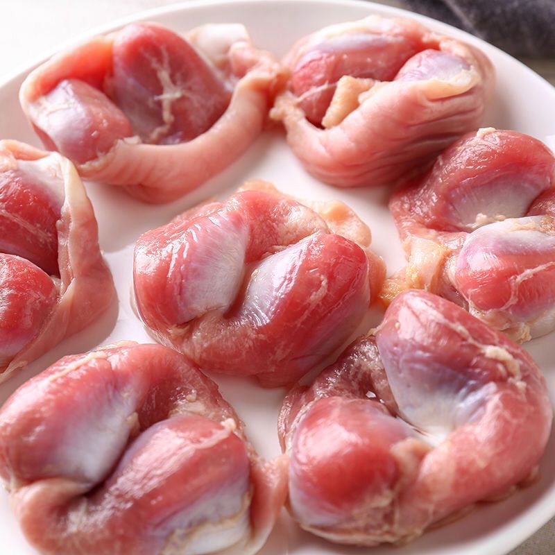 新鲜鸡胗生鸡肫鸡郡肝冰鲜鸡胗烧烤食材鸡胃脆弹细腻速冻单冻无冰