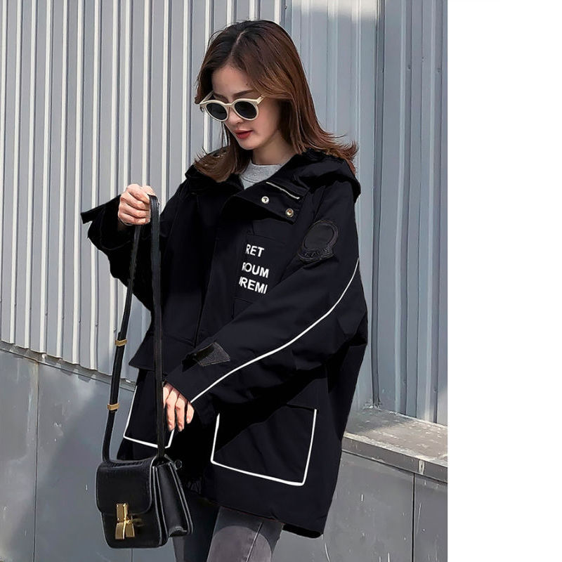 Tooling jacket female spring and autumn Korean version loose BF2022 early autumn new trendy wild Mori windbreaker student fat MM