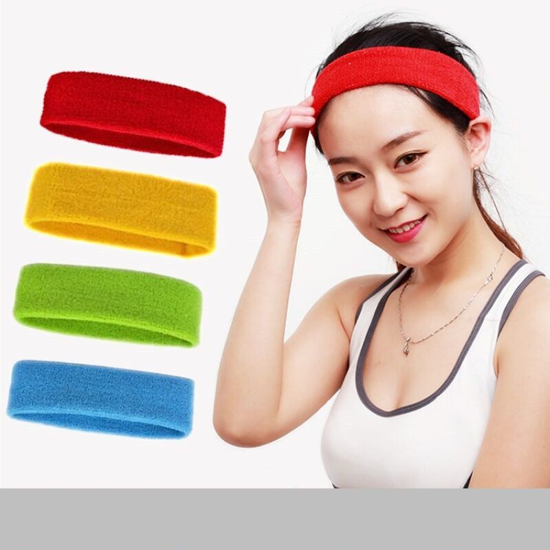 Yoga sports headband candy-colored net red dish hair towel material elastic hair ring hair accessories head hoop head accessories when washing face