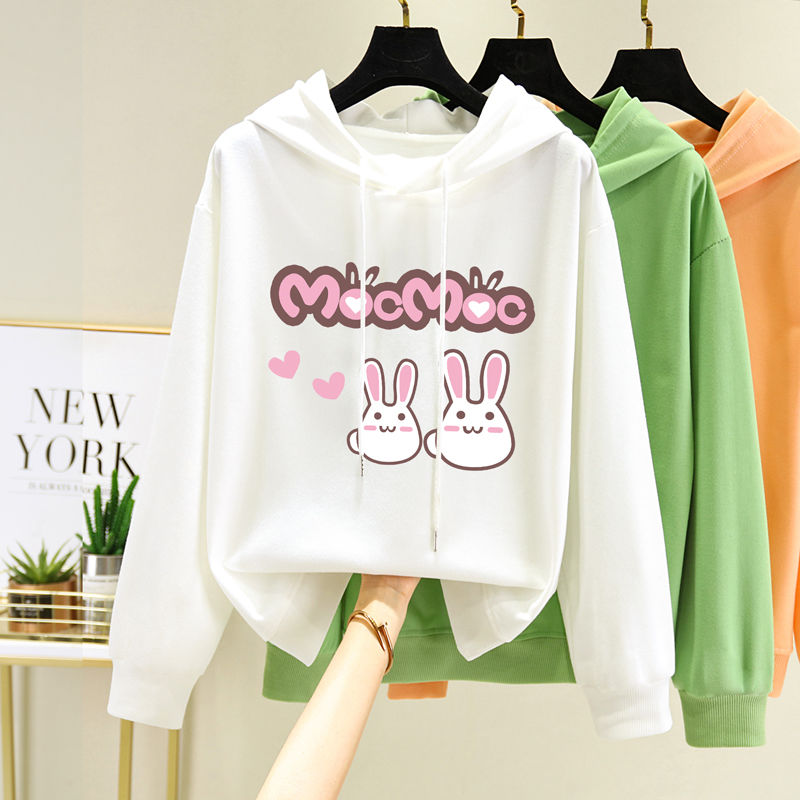Girls autumn new long sleeve top spring and autumn hooded children's sweater girl baby clothes autumn fashion foreign style cotton