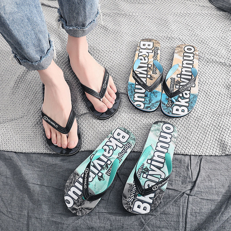 Slippers men's summer sandals antiskid leisure fashion clip foot fashion men's sandals beach shoes outdoor flip flop