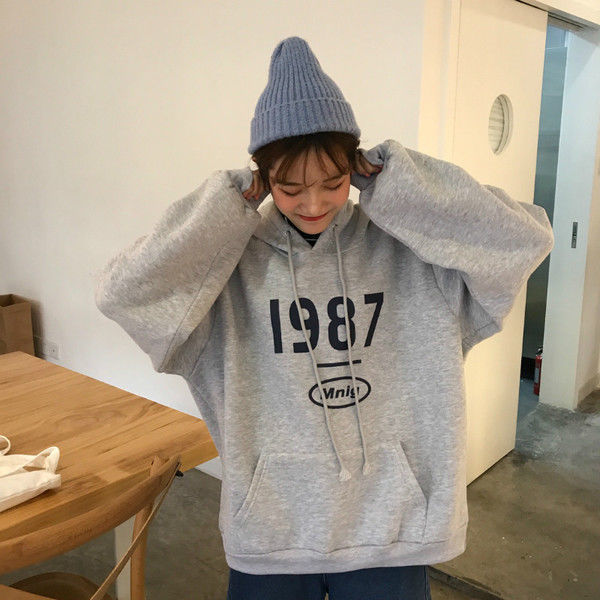 105827-日系软妹慵懒风加绒韩版宽松ins卫衣Y2K原宿风BF女设计感连帽外套-详情图