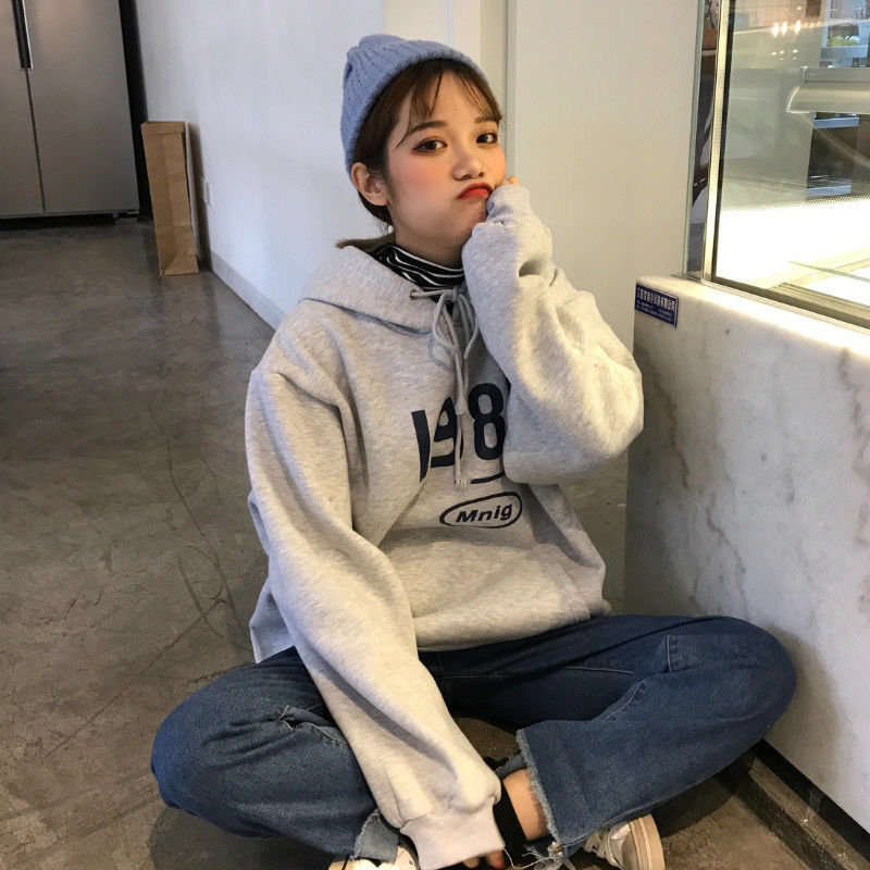 105827-日系软妹慵懒风加绒韩版宽松ins卫衣Y2K原宿风BF女设计感连帽外套-详情图